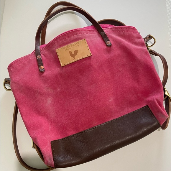 Pink Waxed Canvas Backpack - Picture 3 of 16
